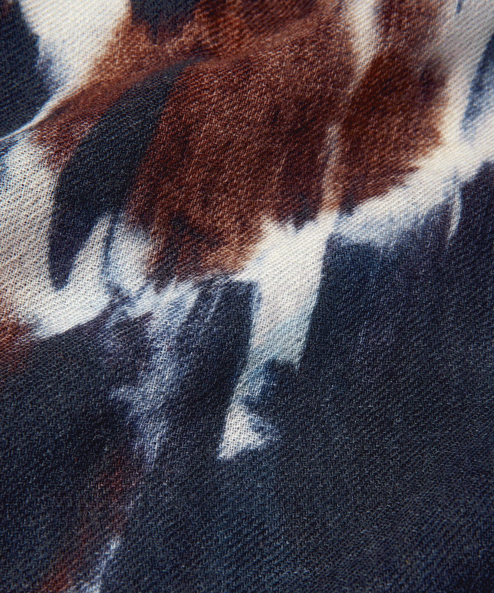 Écharpe douce en laine, Maritime Blue