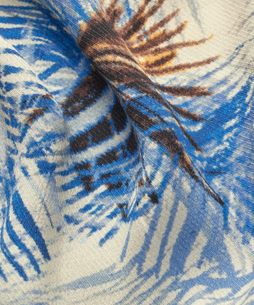 Top En Viscose Imprimé À Col V, Della Blue