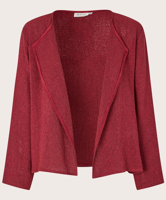 Veste Courte En Bouclé, Tawny Port