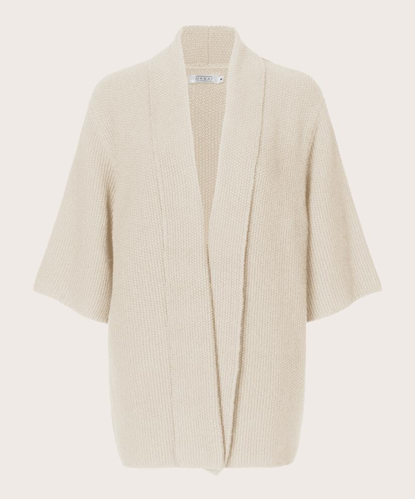 Cardigan en coton à manches 1/2, Whitecap