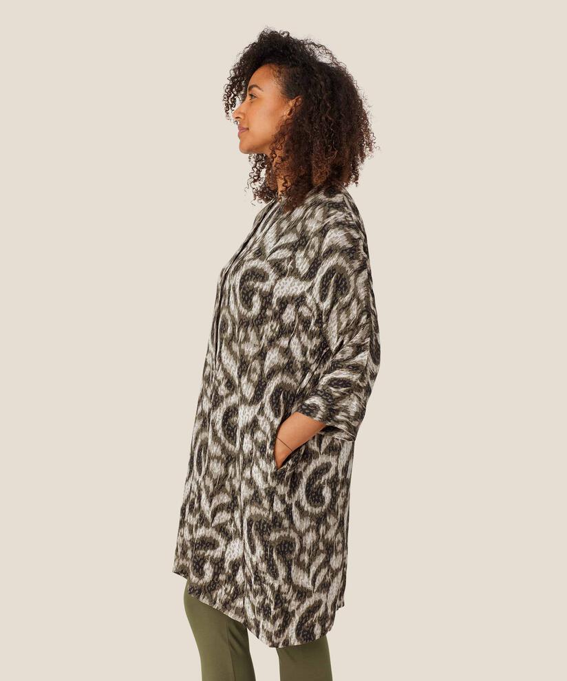 robe chemise à motif en viscose, Sea Turtle