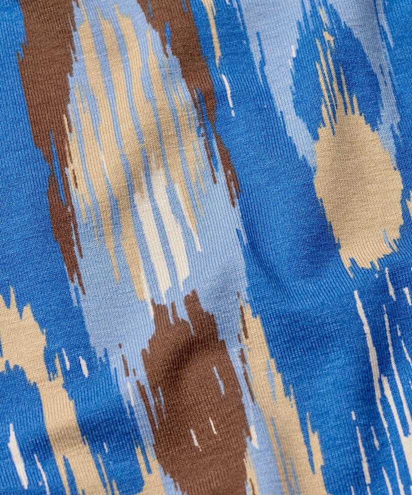 robe en jersey imprimé avec liens au cou, Nebulas Blue