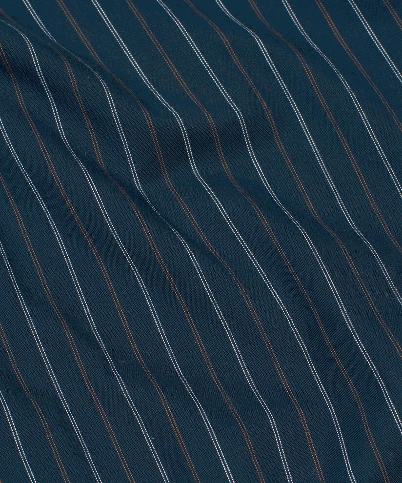 chemise en coton à rayures fines avec dos plus long, Navy Blazer
