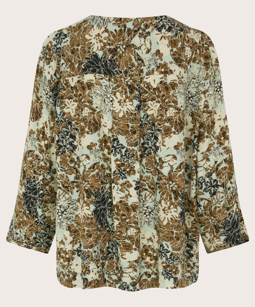 Blouse En Viscose À Manches 3/4, Bok Choy