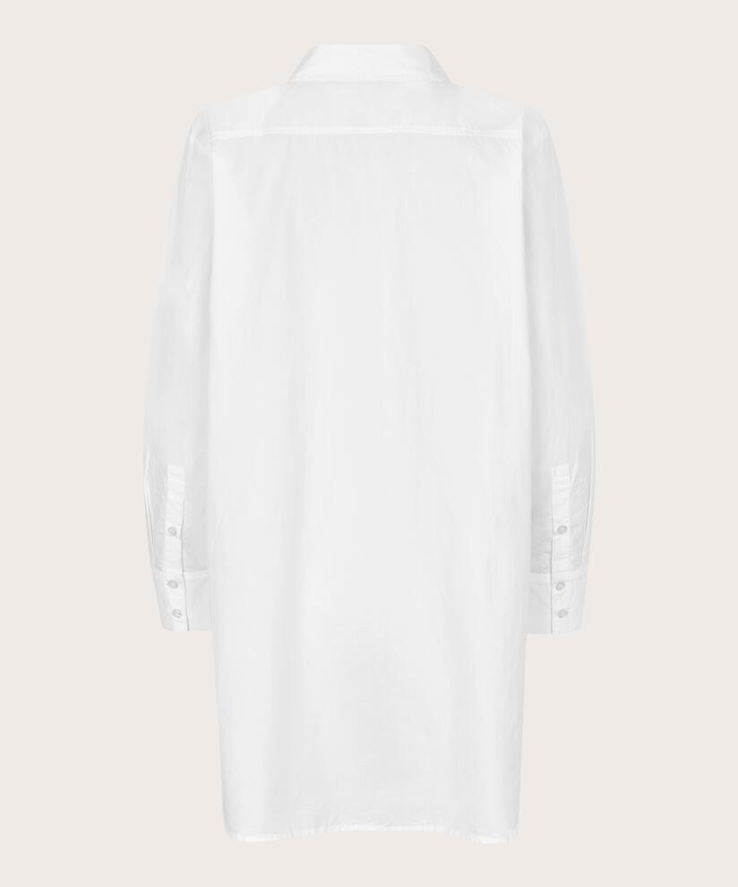 tunique en jersey avec zip au dos, White