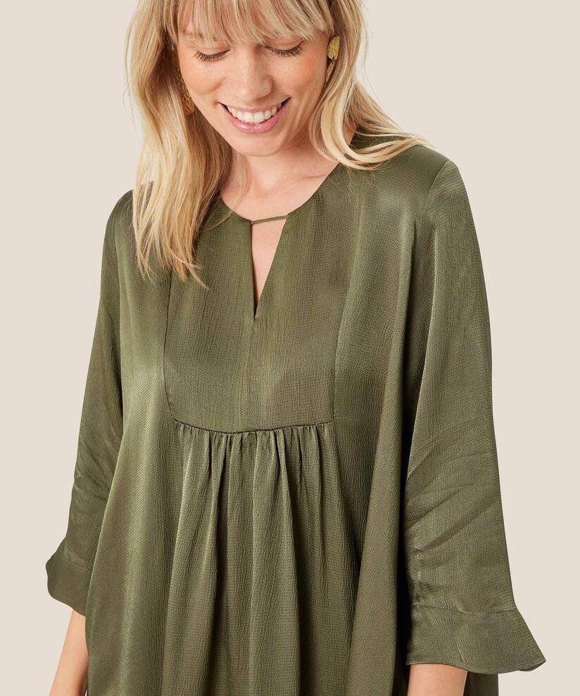 Robe En Viscose Manches Trois-quarts, Sea Turtle