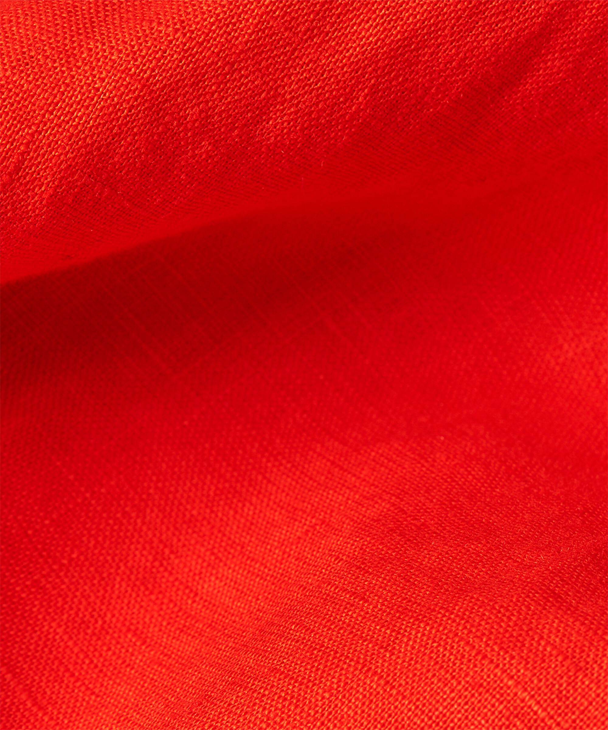 robe en lin avec col en V et poches, Poinciana