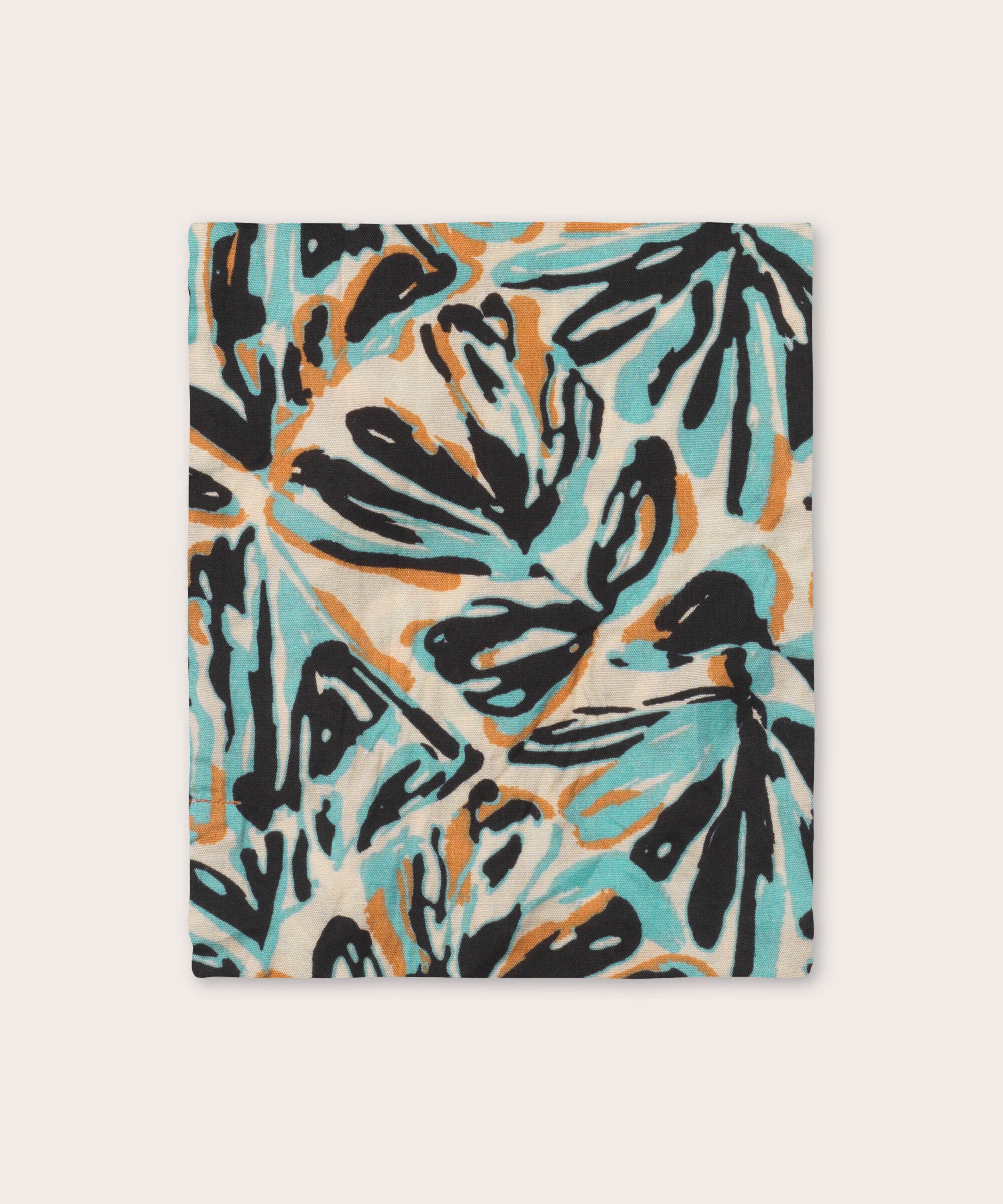 Écharpe En Viscose Imprimée, Aqua