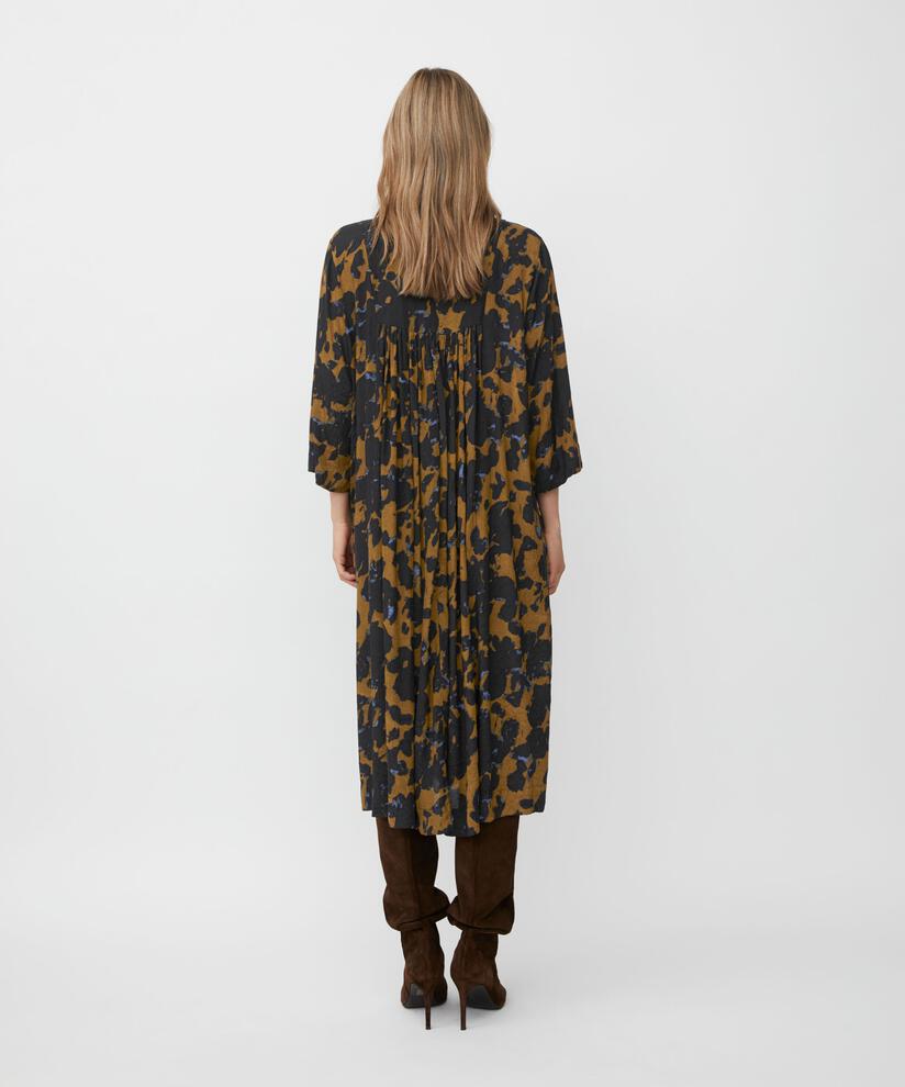 robe en viscose à plis et poches fendues, Breen