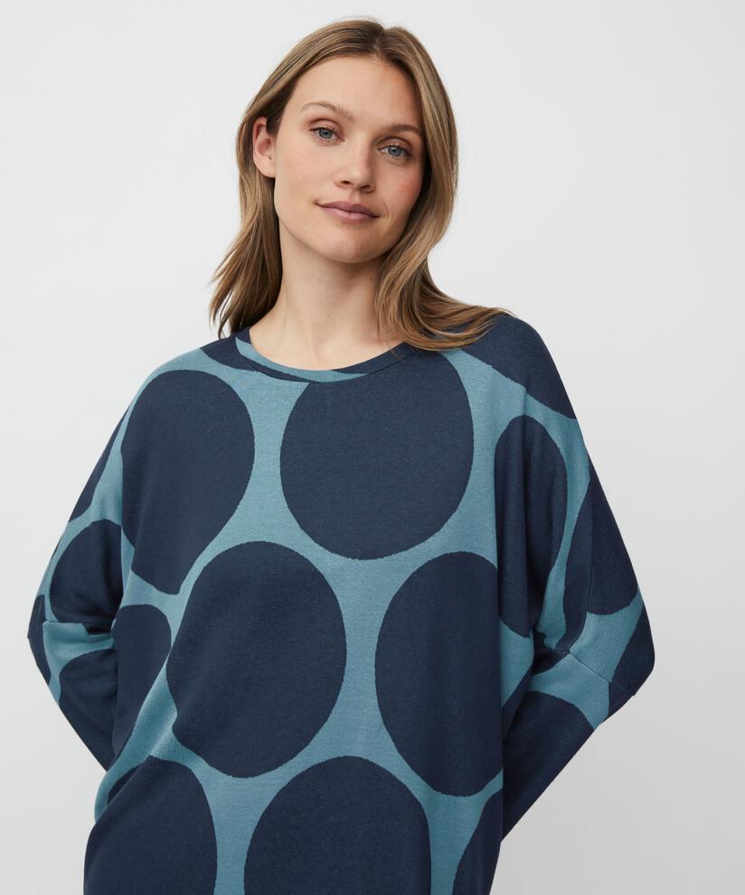 Tunique Oversize En Jersey À Manches Étroites, Proven Blue