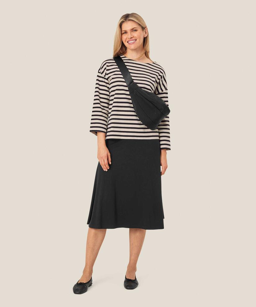 sac à bandoulière avec fermeture éclair, Black