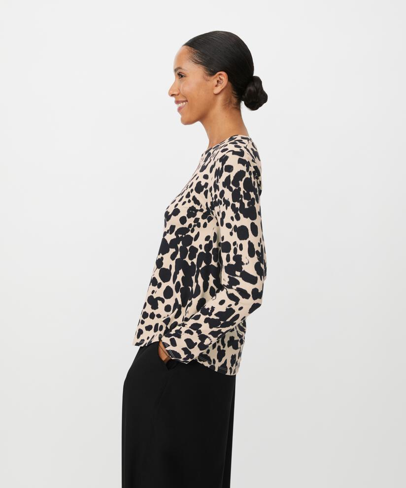 Top En Jersey Imprimé, Oxford Tan