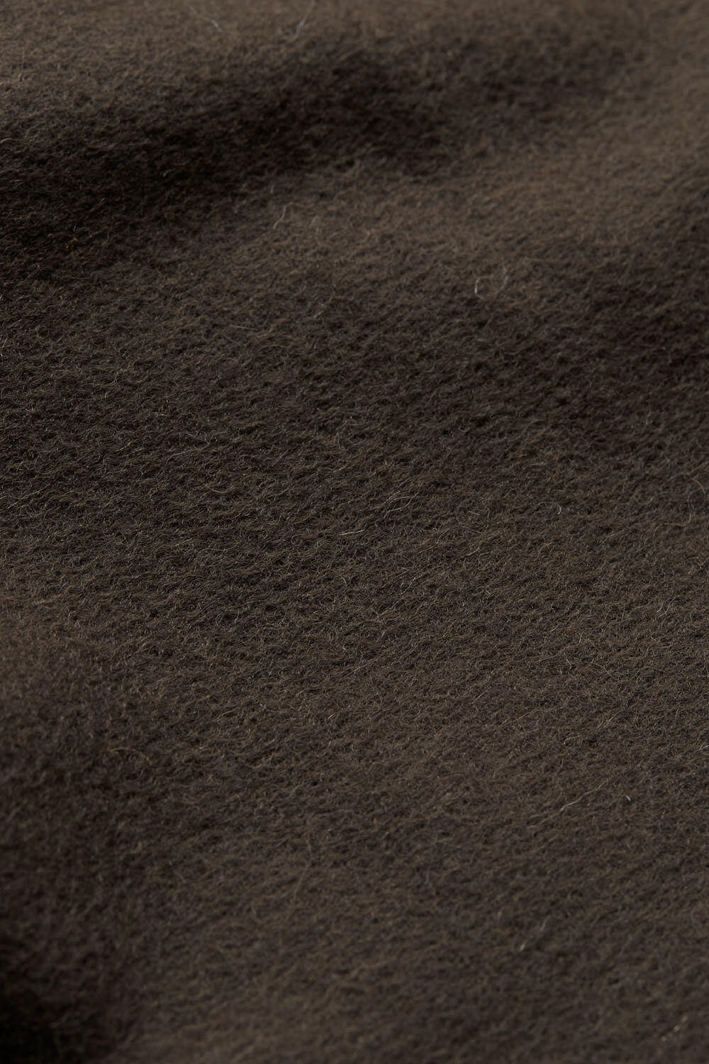 grande &eacute;charpe en laine &agrave; franges, Chocolate