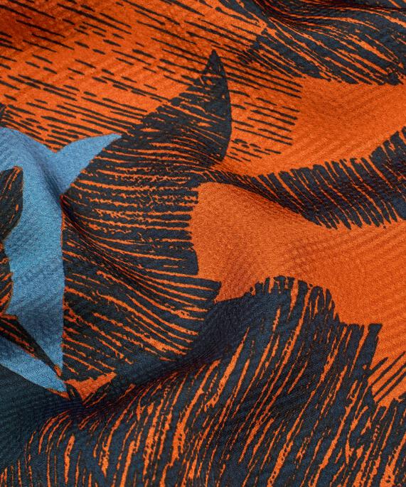 tunique en viscose à motifs avec col en V, Autumnal