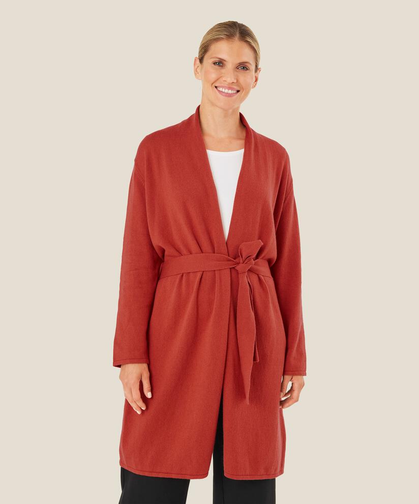 cardigan avec lien en laine mélangée, Picante