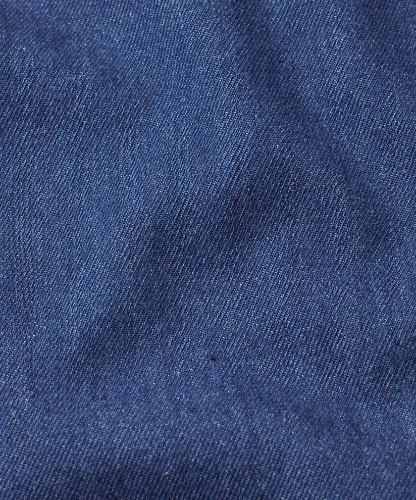 pantalon en jean large avec taille élastique, Dark Denim