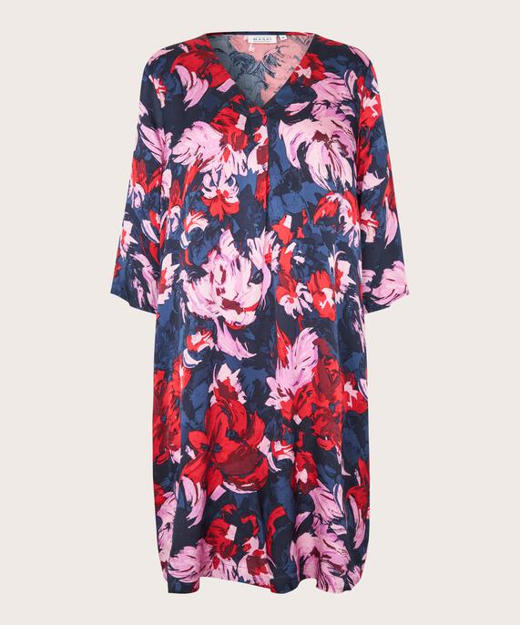 robe en viscose brillante avec poches fendues, Scarlet Sage
