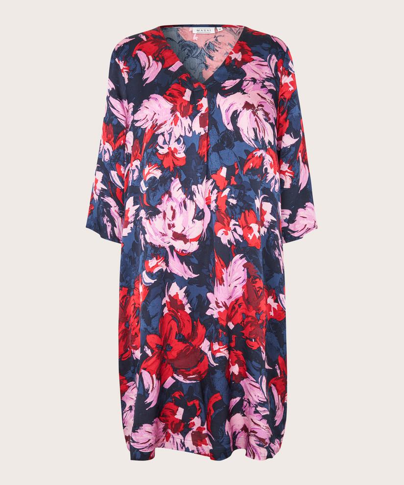 robe en viscose brillante avec poches fendues, Scarlet Sage