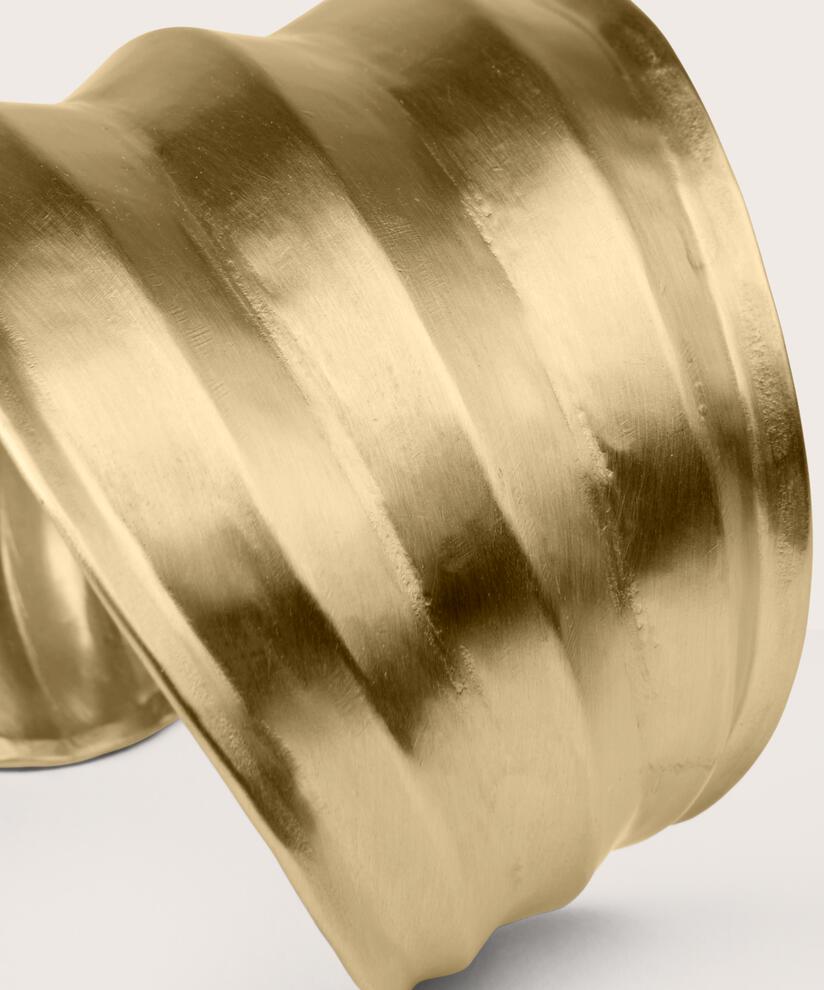 bracelet asymétrique plaqué or, Gold