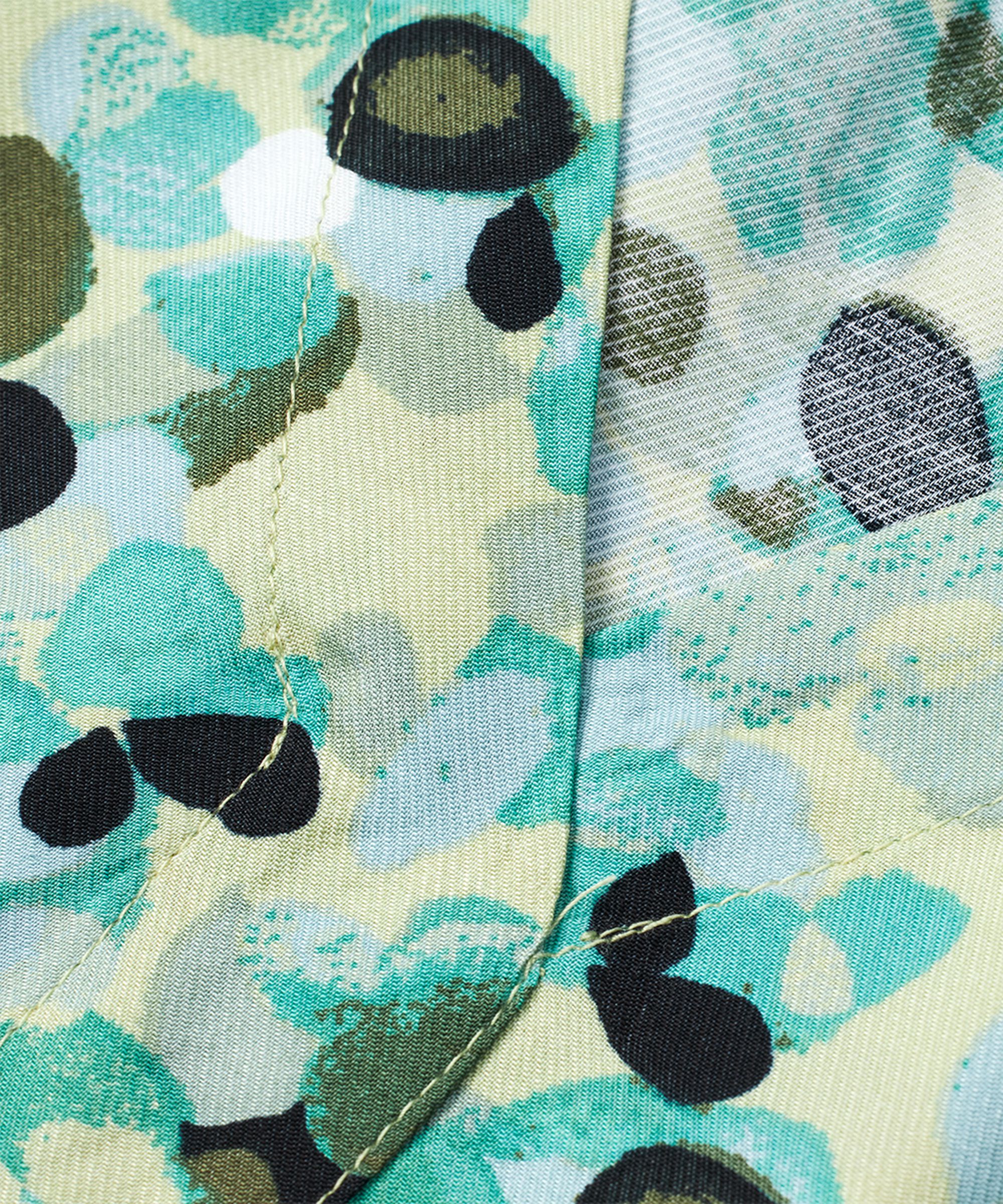 robe en viscose avec col en V et poches fendues, Winter Green