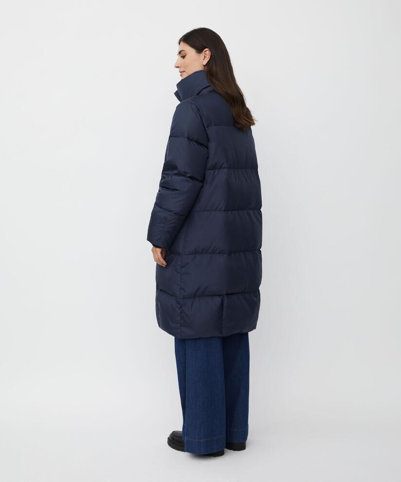 manteau en duvet à col montant, Mood Indigo