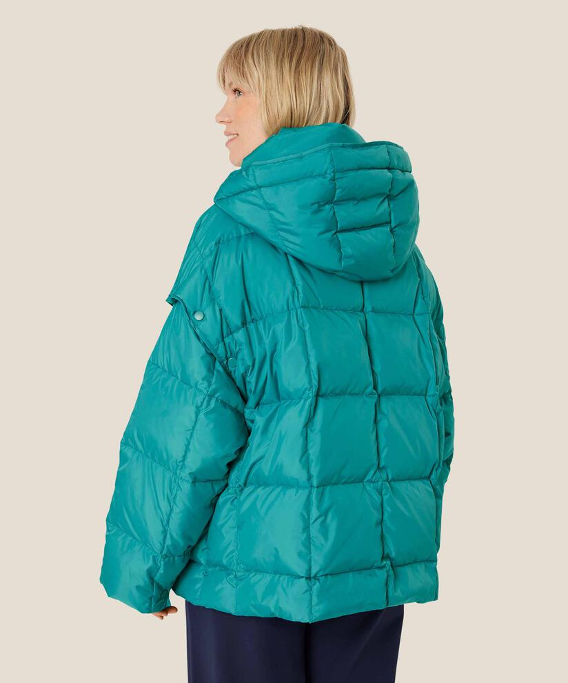 doudoune avec capuche et manches amovibles, Teal