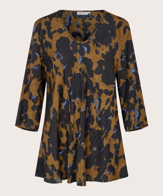 Blouse En Viscose Imprimée À Col V, Breen