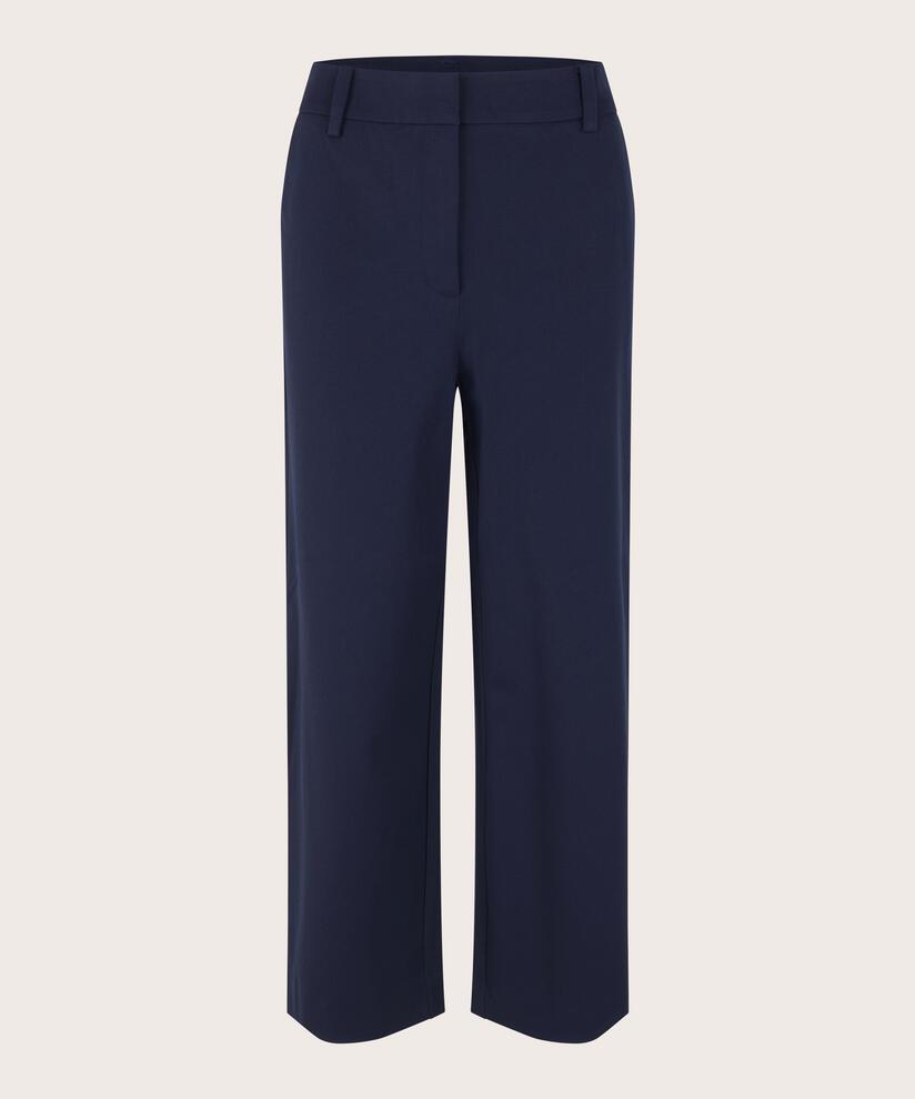 pantalon en coton épais avec poches fendues, Navy