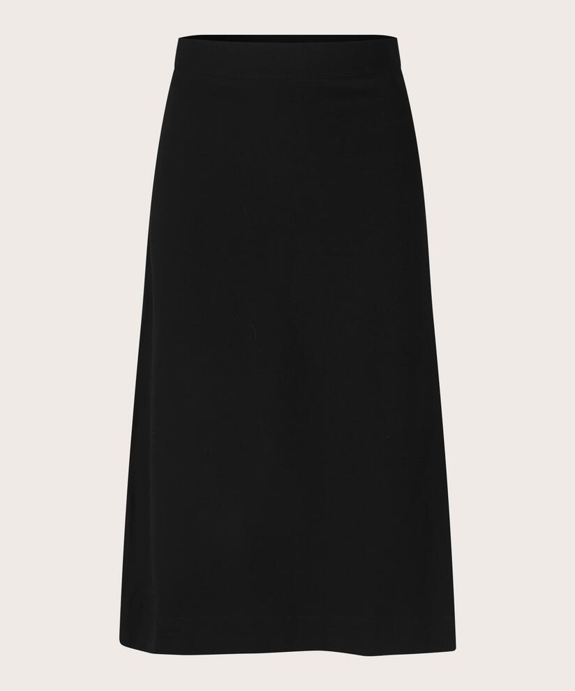 jupe crayon en jersey avec taille élastique, Black