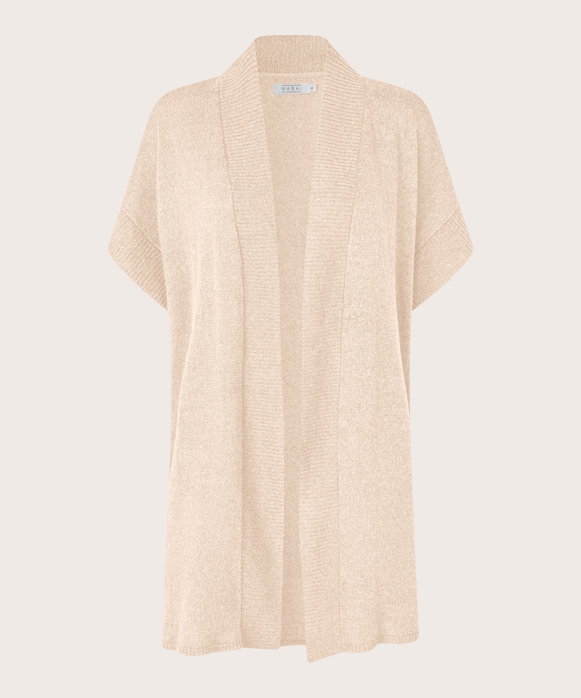 gilet long ouvert à manches courtes, Whitecap