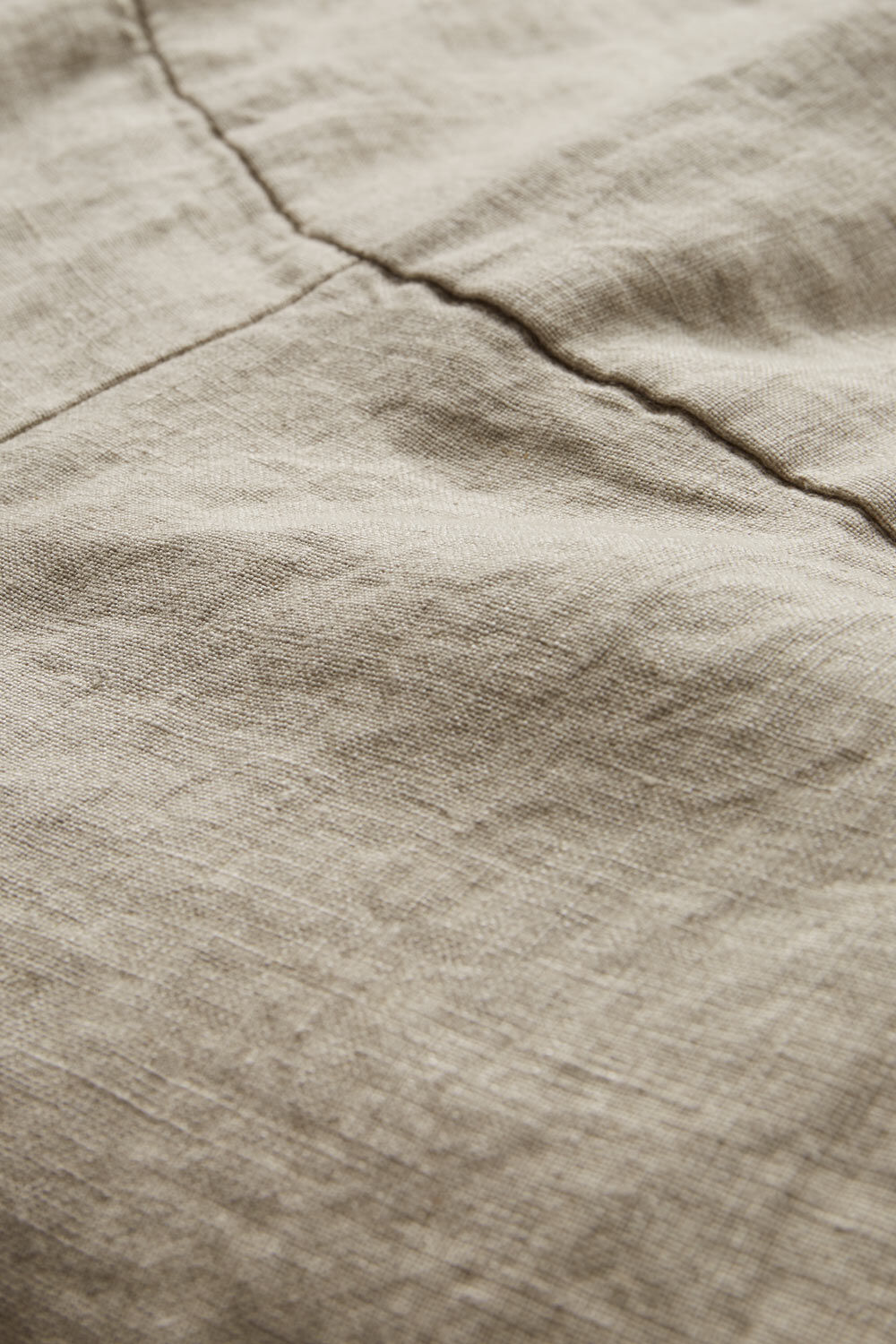 pantalon en lin avec large &eacute;lastique smock&eacute; au dos, Natural