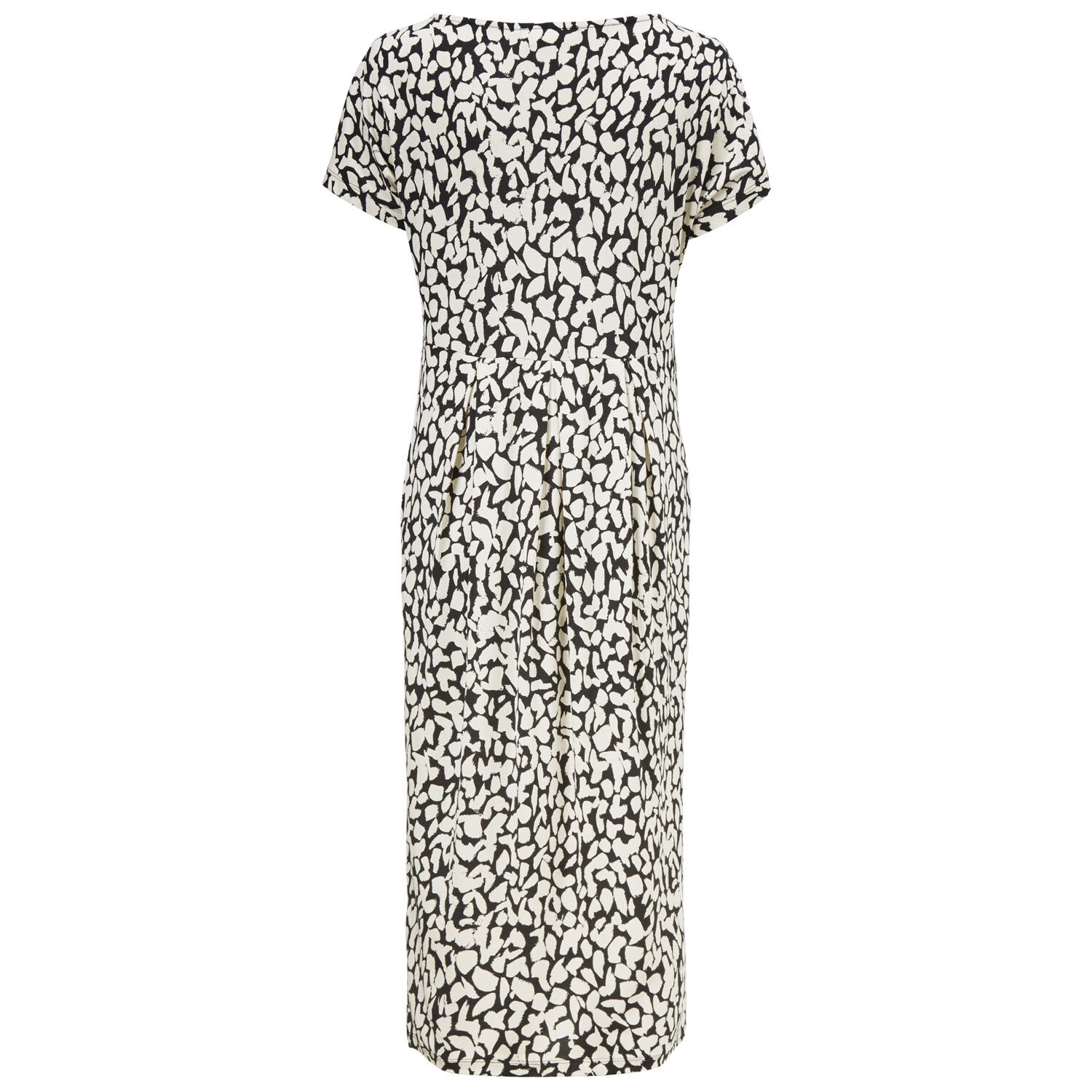 Robe Tulipe Imprim&eacute;e Avec Poches Fendues, Whitecap