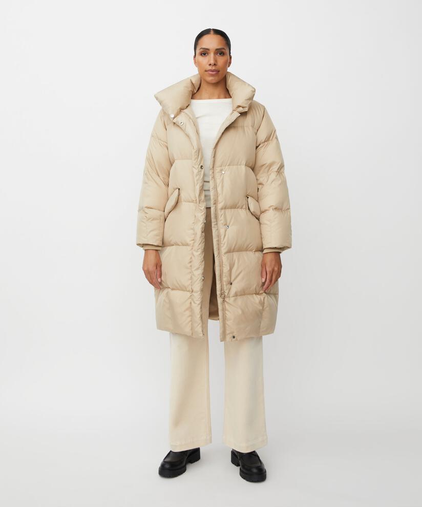 manteau en duvet à col montant, Safari
