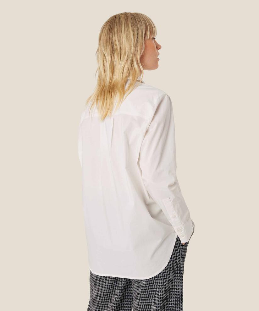 chemise en coton avec broderie sur le col, Jet Stream