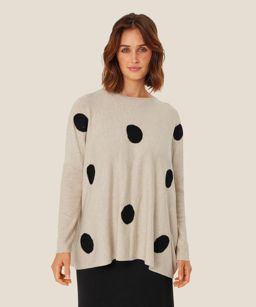 Pull Oversize À Manches Étroites, L beige mel