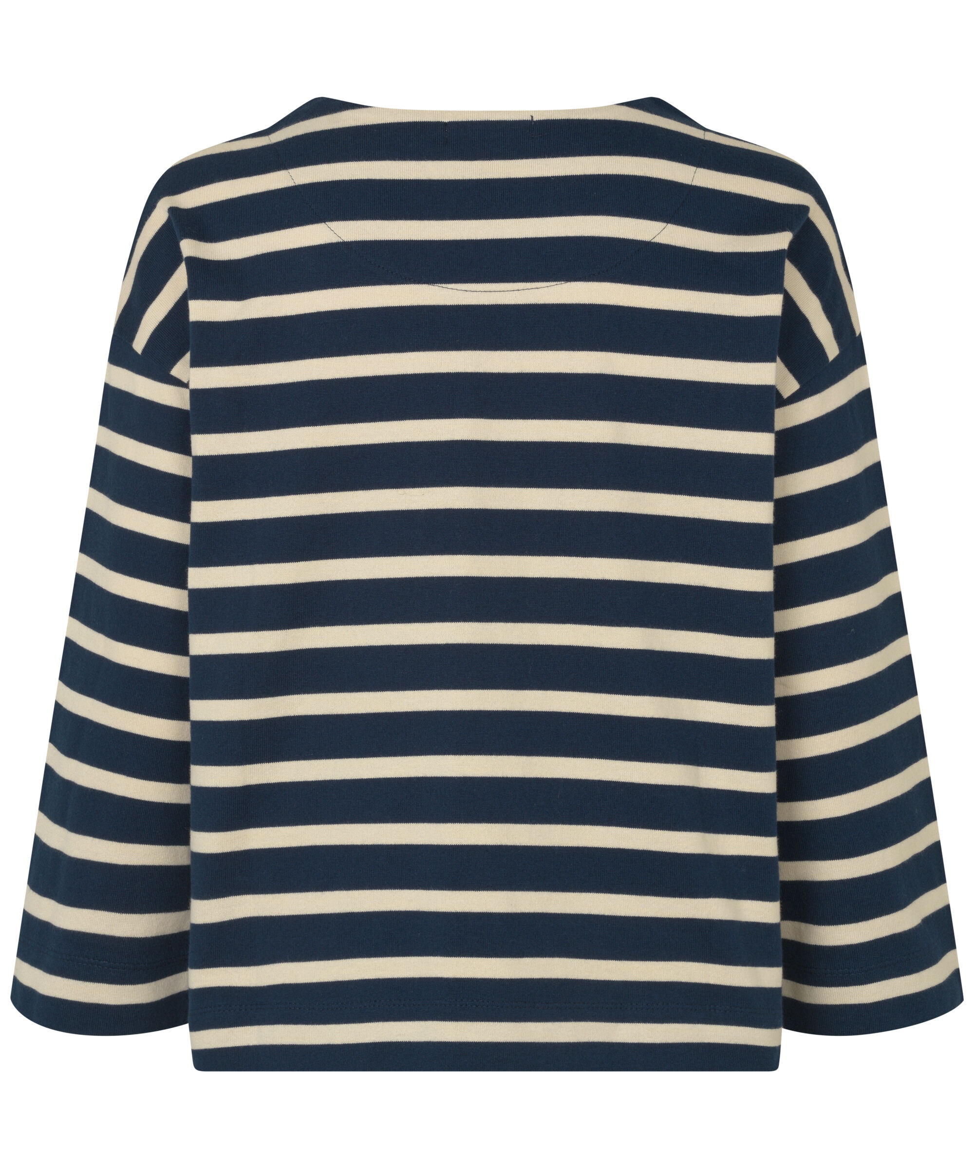Top En Jersey Ray&eacute; &Agrave; Col Rond, Navy Blazer