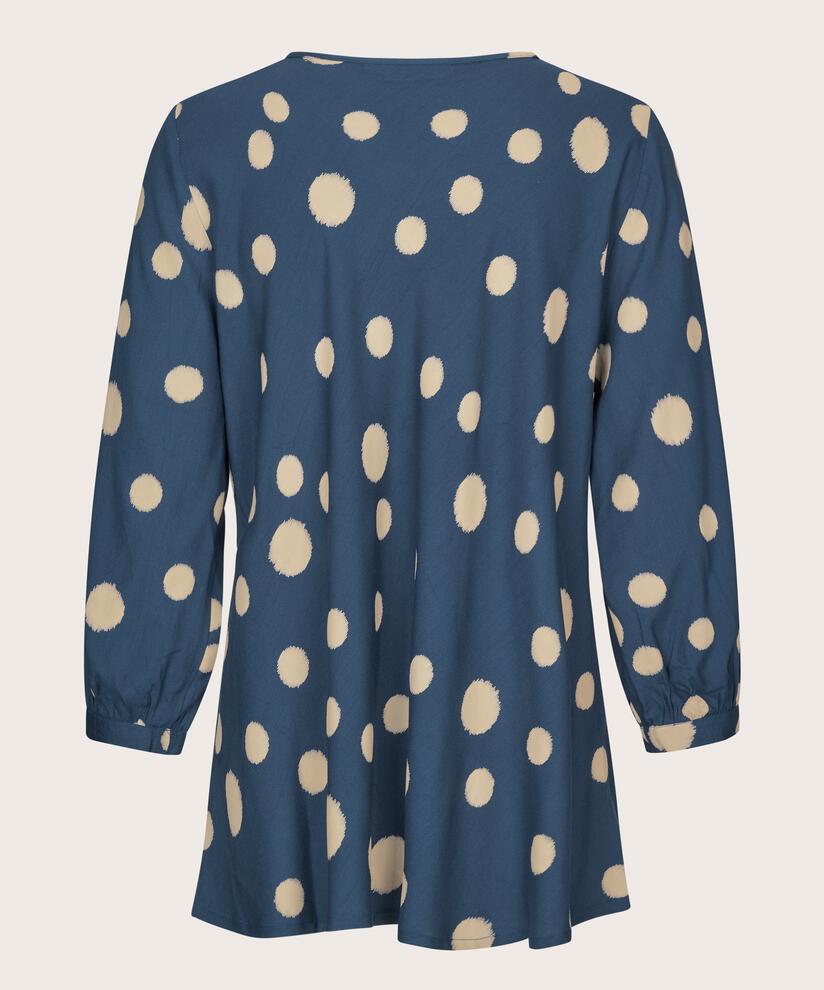 blouse en viscose imprimée à col v, Moonlit Ocean