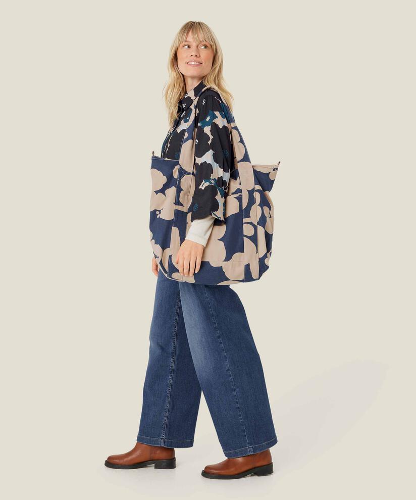cabas en toile avec fermeture éclair, Pure Cashmere