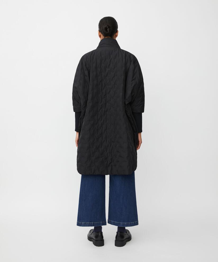 Manteau de transition avec fermeture à boutons, Black