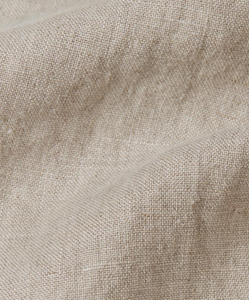 pantalon en lin avec élastique dans le dos et détail sur la jambe, Natural