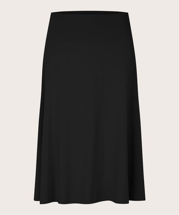 jupe classique en jersey stretch, Black