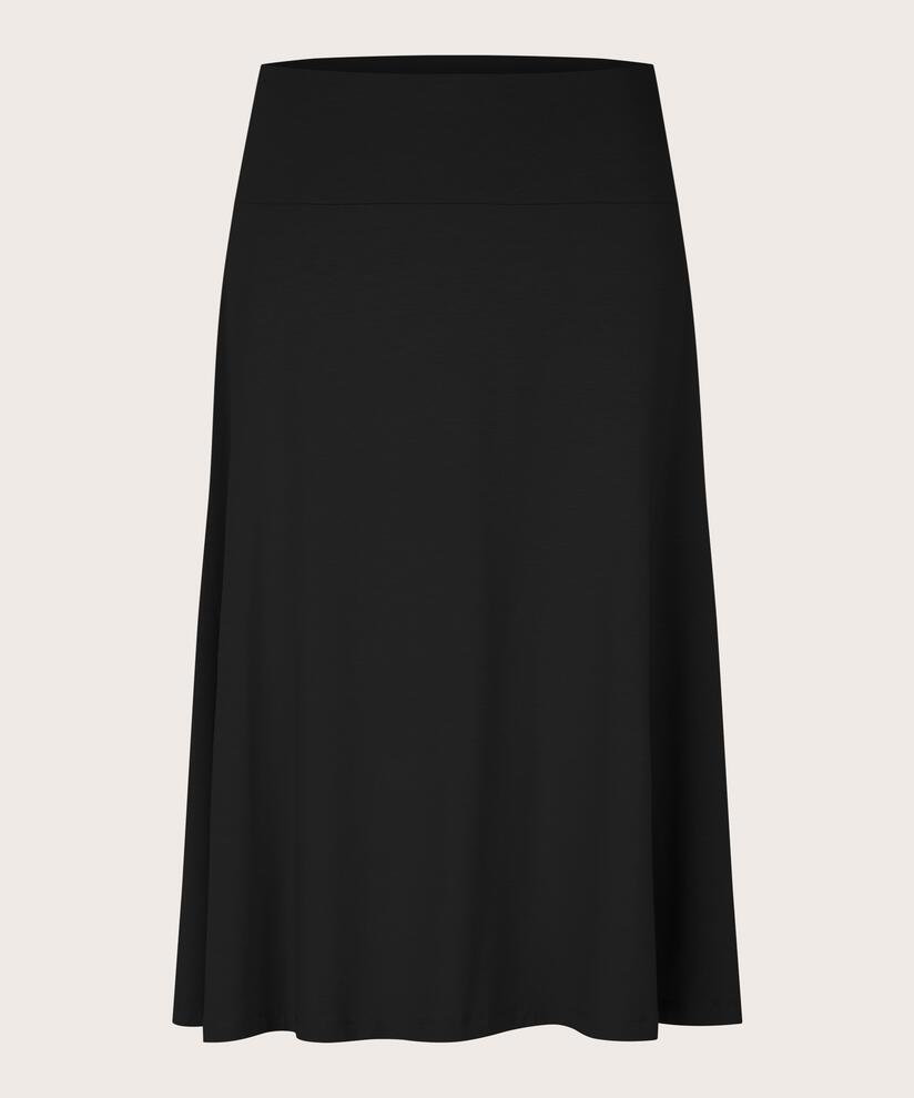 jupe classique en jersey stretch, Black