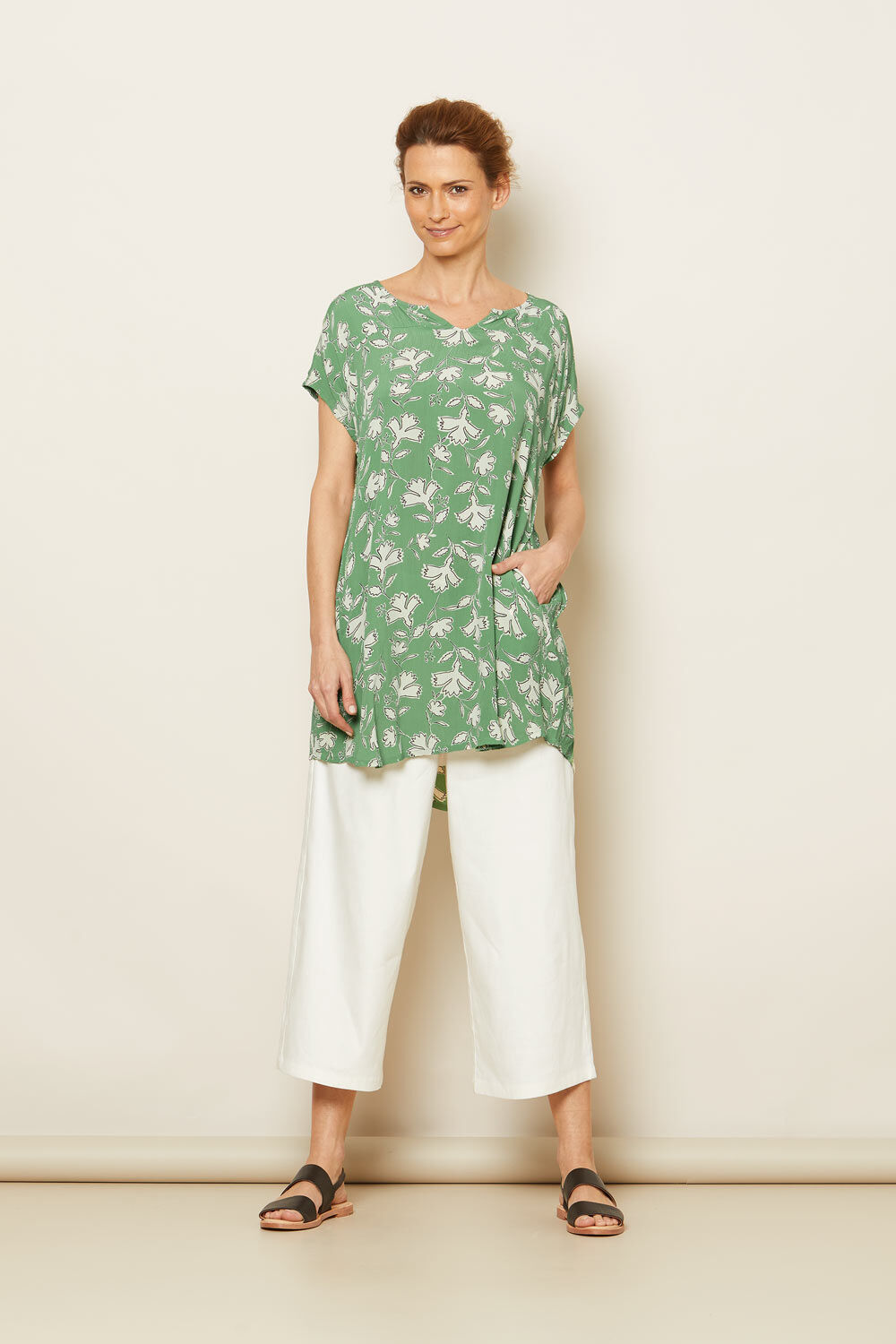 GELMA TUNIC, Stone Green