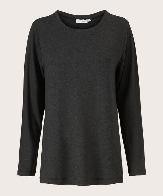 top en jersey avec plis dans le dos, D. Grey mel.