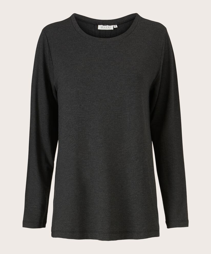 top en jersey avec plis dans le dos, D. Grey mel.