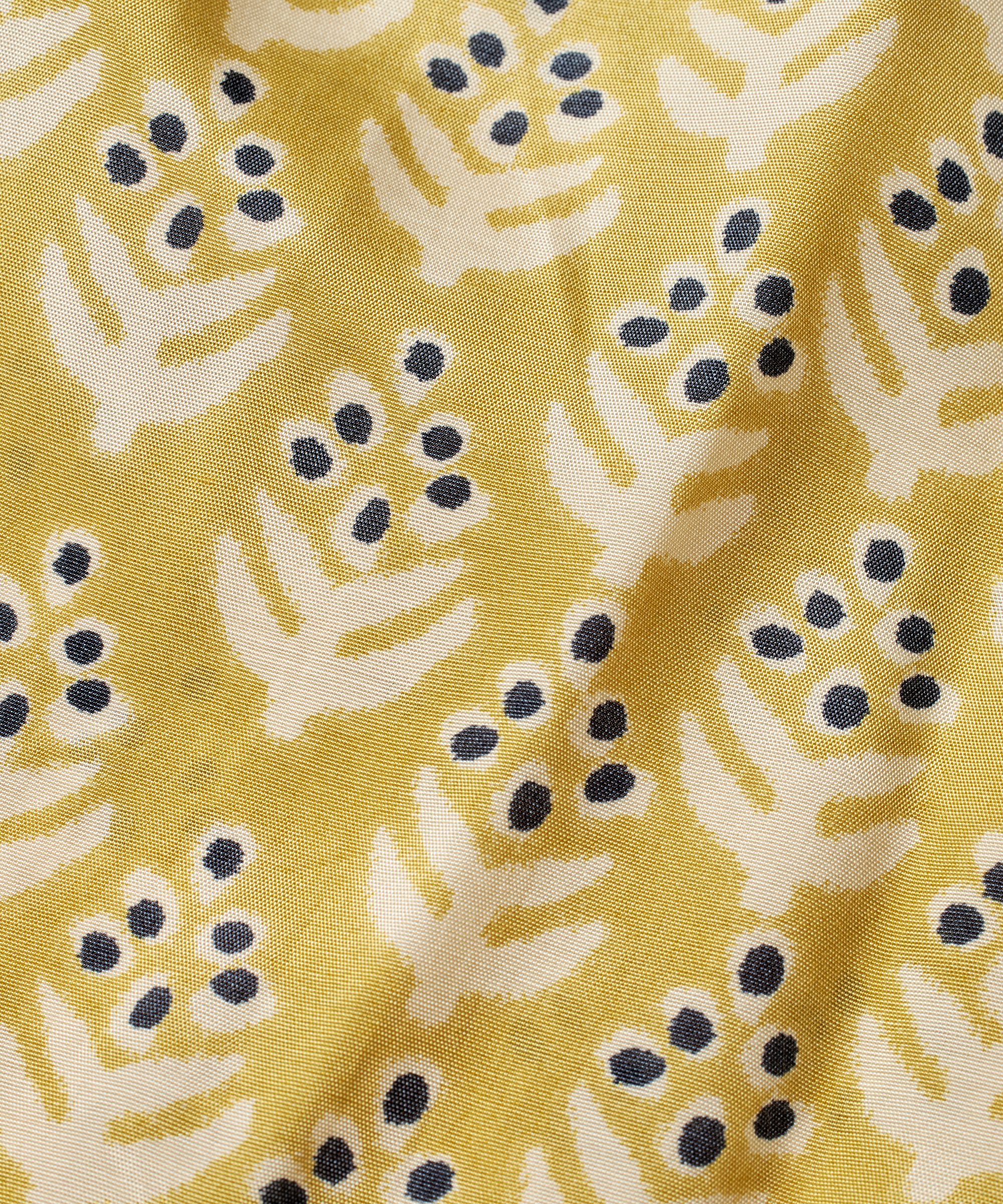 tunique en viscose à manches longues avec patte de boutonnage, Burnish Gold