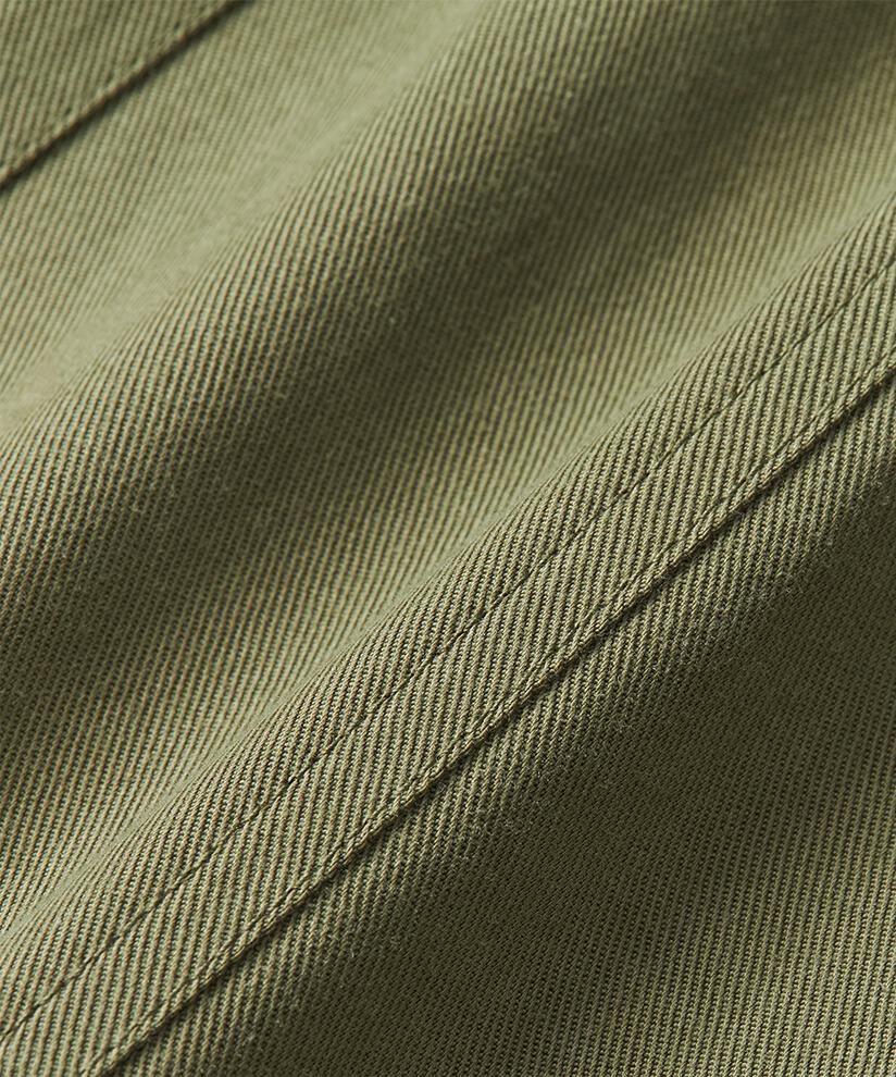 jupe à effet portefeuille et ceinture à la taille, D. Lichen Green