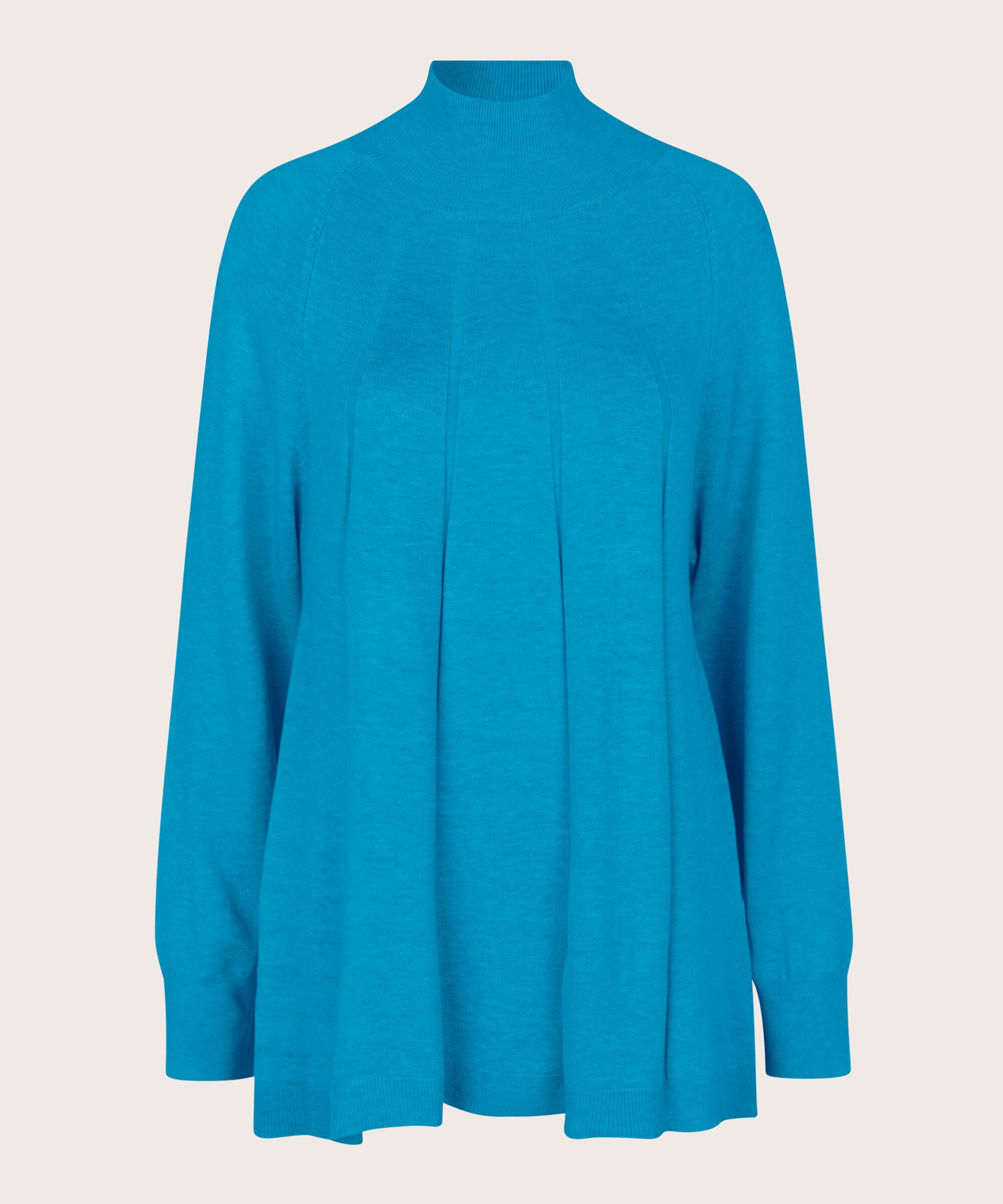 pull en maille fine avec plis et col, Celestial