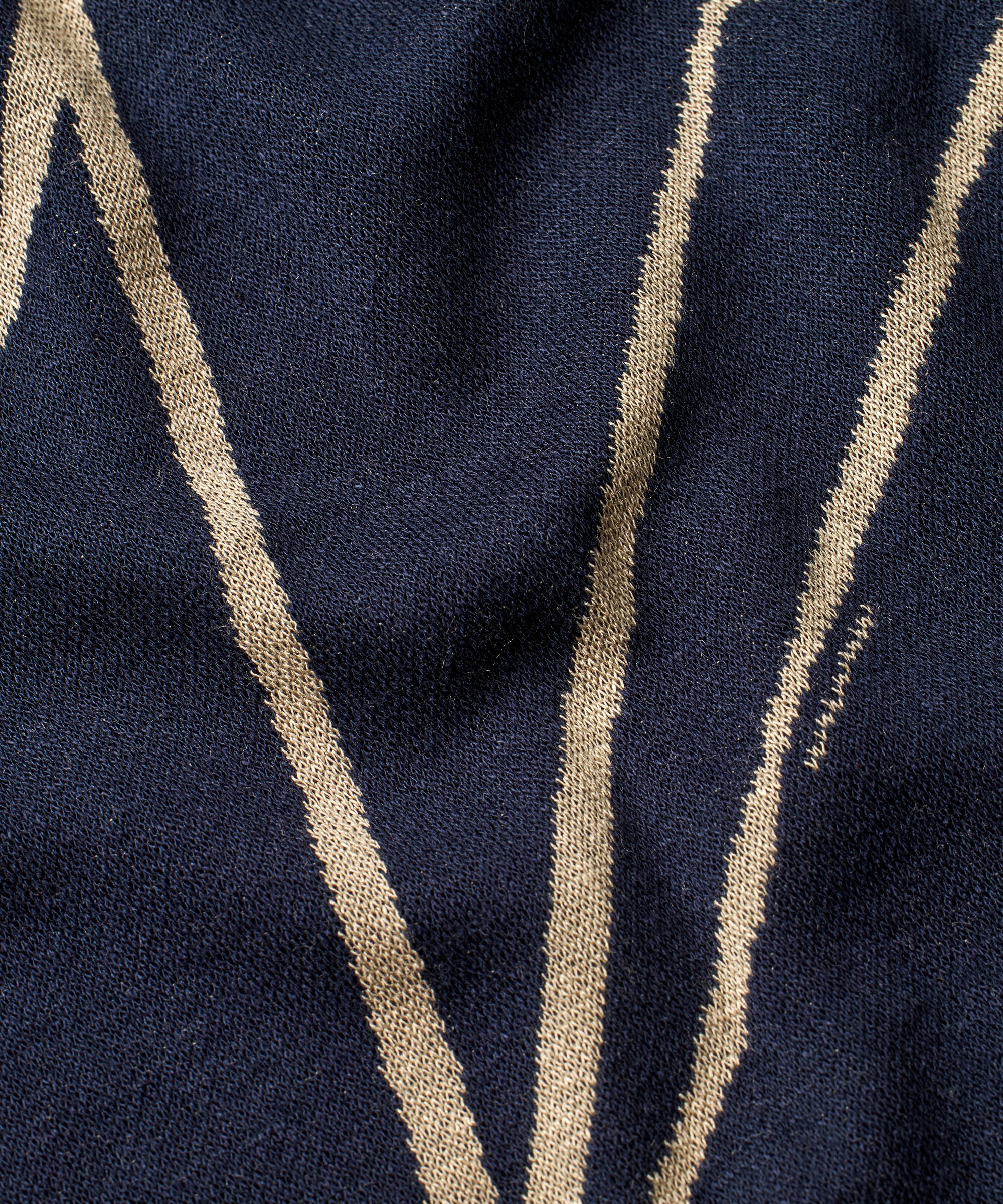 robe tulipe longue imprimée avec poches fendues, Navy Blazer