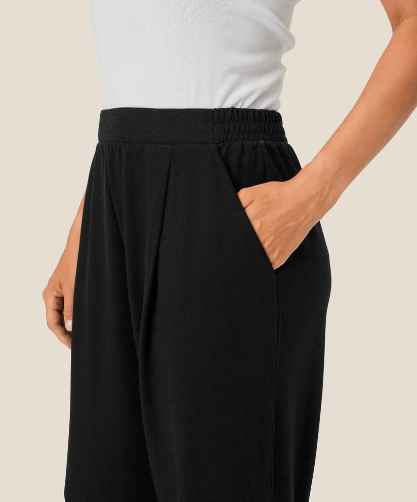 pantalon en jersey avec mollets, Black